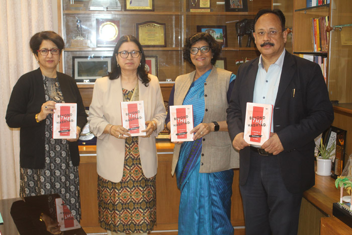 Prof. Renu Vig, Vice Chancellor, Panjab University released the book  ‘Beyond The Hashtag